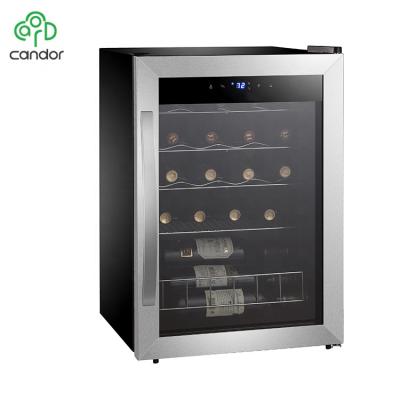 China Factory Direct Sale Hotel 19 Bottle Compressor Wine Cooler Outdoor Wine Fridge Stand Stainless Steel for sale