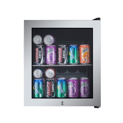 China Hotel Beverage Cooler 46L 62L 88LSteel Glass Stainless for sale