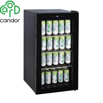 China High Quality Single-temperature Zhongshan Franchise 88L Stainless Steel Beer Bottles Pepsi Fridge for sale