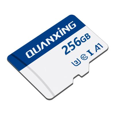 China QUANXING TF Card 256GB Class10 U3 High Speed ​​Micro Memory Card For Phone/Camera/Recorder 256G C10 SD 256GB for sale