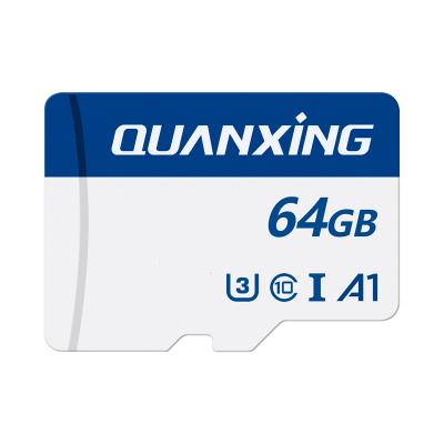 China QUANXING TF Card 64GB Class10 U3 High Speed ​​Micro Memory Card For Phone/Camera/Recorder 64G C10 SD 64GB for sale