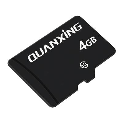 China QUANXING TF Card 4GB Class10 High Speed ​​Micro Memory Card For 4G Phone/Camera/Recorder C10 SD 4GB for sale