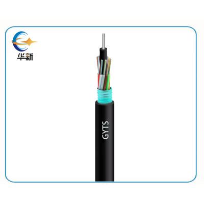 China 2-144 Cores G652d Optical Fiber Cable GYTS For Outdoor Aerial Duct And Direct Buried for sale
