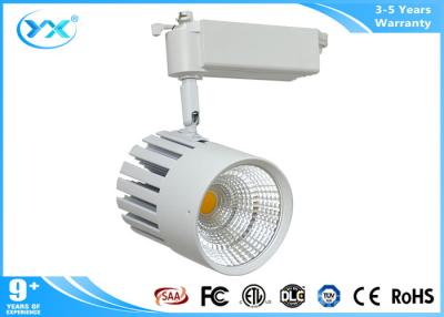 China CE RoHS 80Ra 90Ra Aluminum Cob Led Track Light 10w 20w 30w White or Black for sale