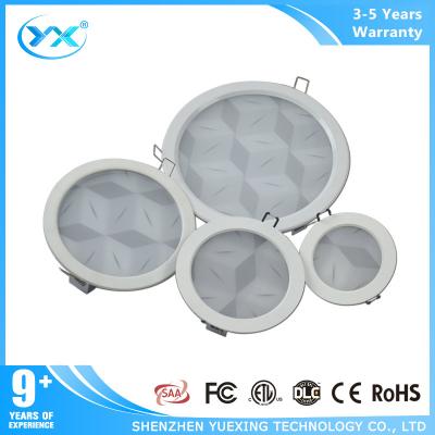 China IP40 Ceiling round dimmable led downlights 3D Effect Pattern for sale