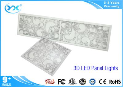 China High Lumen 7200 Im 3D Square LED Panel light 40W Warm / Cool / Pure White for sale