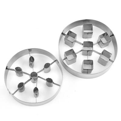 China Highly Sustainable Circle Stainless Steel Biscuit Cookie Cutter Highly Anticorrosive Different Size Set for sale