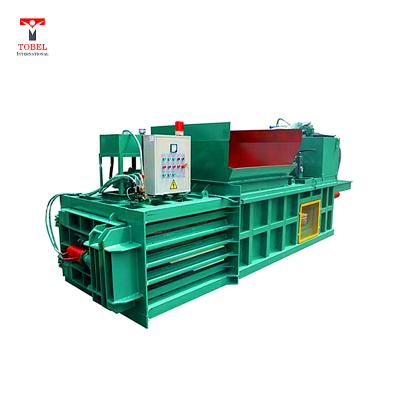 China Full Automatic Horizontal Hydraulic Waste Food Cardboard Paper Baler Machine Straw Baler for sale