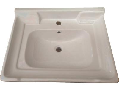 China Modern Top Design Elegant Luxury Above Counter Cabinet Decorated Ceramic Wash Basin for sale