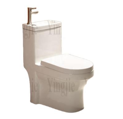 China Europe market hot sale concealed ceramic sanitary ware 2 in 1 toilet and basin set combination for sale