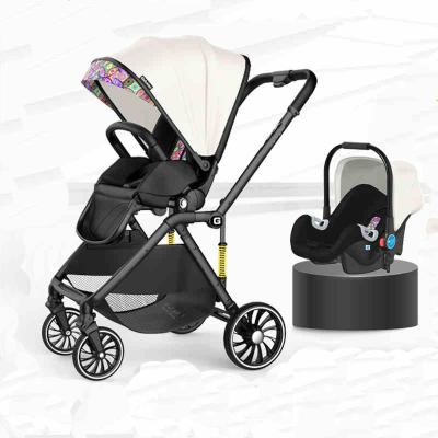 China Multifuction Baby Stroller New Design Customize OEM High Landscape Adjustable Chair Sit Trolley Baby Stroller For Boys Girls for sale