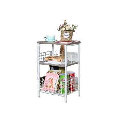 China Modern Trendy Small Table for Small Spaces (Greige and White) for sale