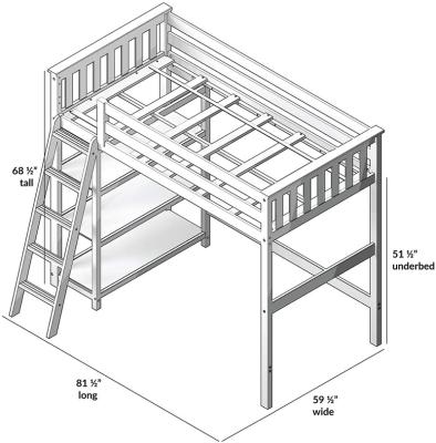 China Wholesale Strong Structure Bedroom Multifunctional Bunk Bed With White for sale