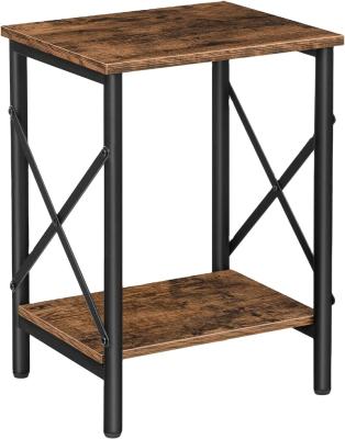 China Modern Trendy Small Side, End Table with Storage Shelf for sale