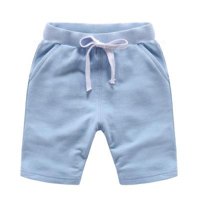 China Factory Wholesale Custom Drawstring Kids High Quality Cotton Anti-pilling Summer Shorts Solid Color Kid Boy Shorts for sale