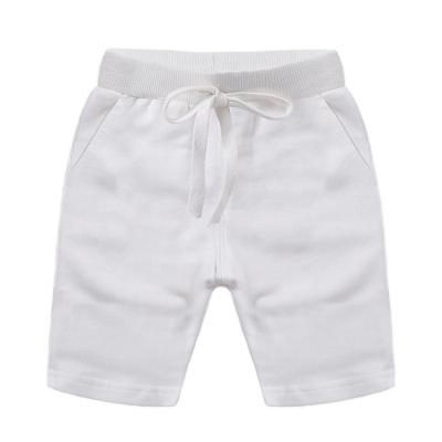 China Factory Wholesale Custom Anti-pilling Kids Workout Shorts High Quality Summer Drawstring Kids Cotton Shorts Kids Terry Solid Color Shorts for sale