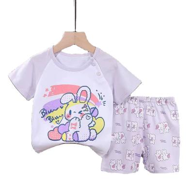 China Wholesale Casual Cotton Polyester Soft Logo Summer Sweater Custom Boy Sets Two Piece Children 2022 for sale