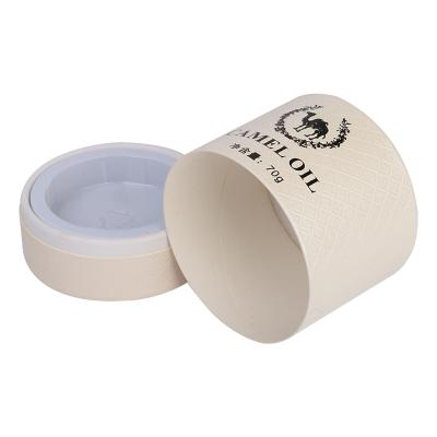 China Recyclable White Cosmetic Skin Care Cream Oil Can Bottle Blister Insert Cylinder Tube Packaging for sale