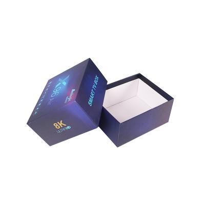 China Recycle 2 Piece Custom Printing Top And Base Rigid Cardboard LED Bulbs Packaging Gift Box for sale