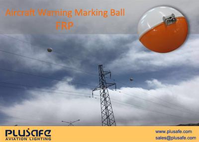 China Fiberglass and Epoxy Resin Reinforced Aviation Warning Spheres Corrosion Resistant for sale