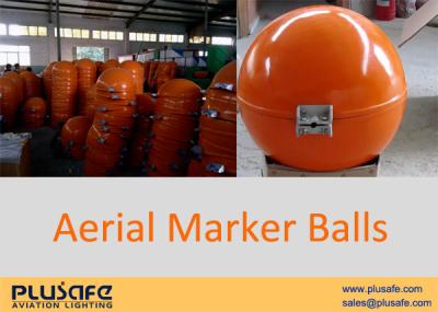 China Helicopter Daytime Visual Warning Marker Balls Aerial Obstacle Markers Fiberglass Housing for sale