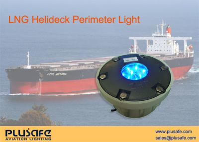 China Blue LED TLOF Helideck Perimeter Light for LNG Shipboard , Die Casting Aluminum for sale