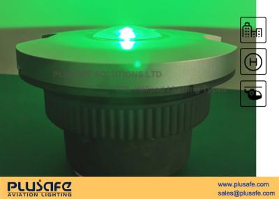 China Insert Mounted LED Type Heliport Lights 30cd Green Color For TLOF Boundaries for sale