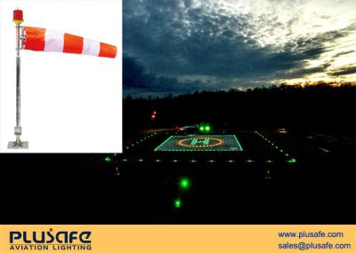 China FAA L-806 LED Internal Iit Heliport Wind Cone 3 meters Height Stainless Steel Made for sale