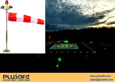 China External Lighted Heliport Windsock Stainless Steel Made L-806 Type For Rooftop for sale