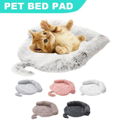 China New Style Border Pet Kennel Plush Pet Mat Winter Pet Bed Kennel Warm Waterproof Viable Dog Bed Removable And Washable for sale