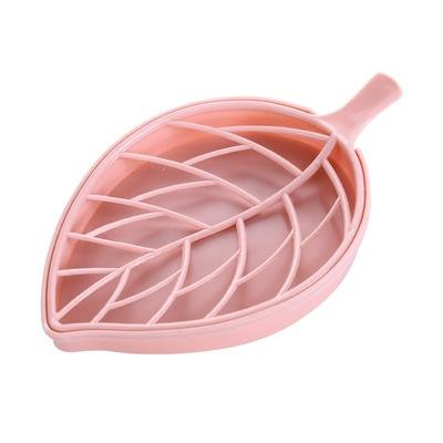 China E068 Plastic Viable Sheet Shaped Bathroom Drain Tray Kitchen Cleaning Tools Storage Soap Container Sponge Loofah Drying Tray for sale