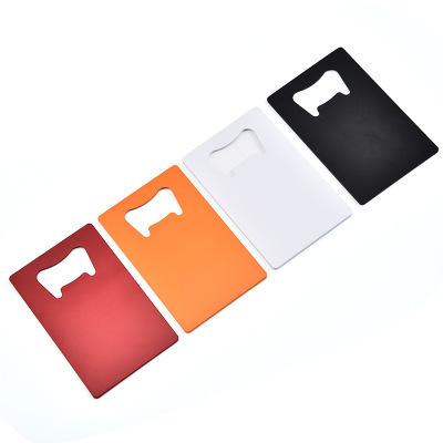 China P382 Wallet Size Stainless Steel Opener 4 Colors Credit Card Beer Bottle Business Card Viable Bottle Openers for sale