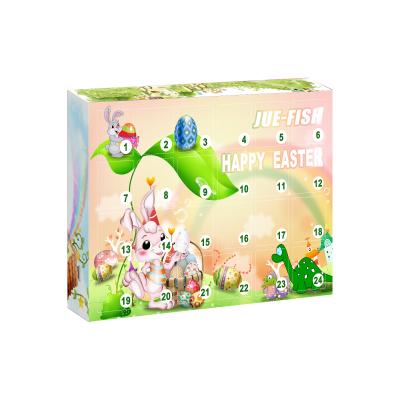 China Kids Toy CL206 Educational Cartoon Egg Surprise Animal Gift Advent Calendar 24 Days Countdown Toys For Kids Easter Mystery Lucky Blind Box for sale