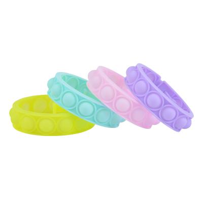 China GC02 Bubble Push Bubble Toys Anti-stress Anti-stress Soft Toy Children's Mosquito Repellent Silicone Wristband Game for sale