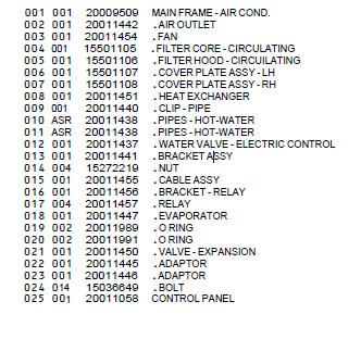 China Terex Air Fan 20011454 from China for sale