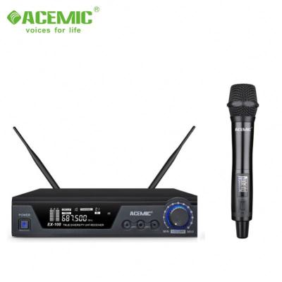 China Genuine diversity EM-100 use for stage professional singer microphone shape wireless China market for sale