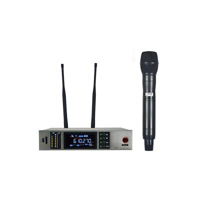 China EU-800 True Diversity UHF Wireless Handheld Microphone System For Stage for sale