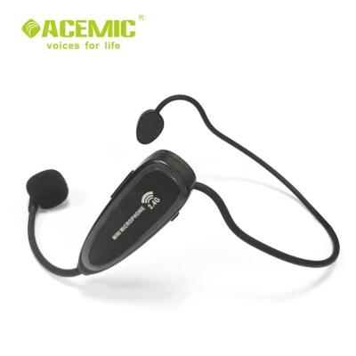 China Mini G-100 2.4GHz Mini Portable Wireless Headset Microphone System For Teachers Fitness Trainer for sale