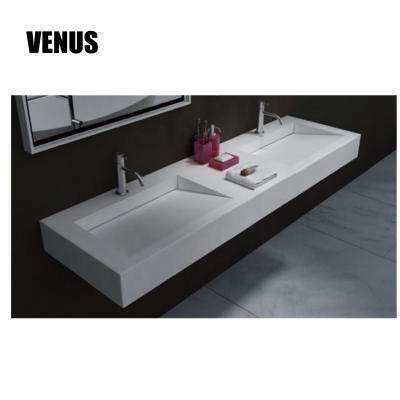 China Modern Ceramic Bathroom Floor Standing Basin Pedestal One Piece Hand Wash Basin for sale