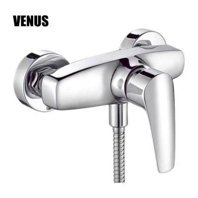 China Without Slide Bar Hot And Cold Single Handle Brass Shower Water Mixer for sale