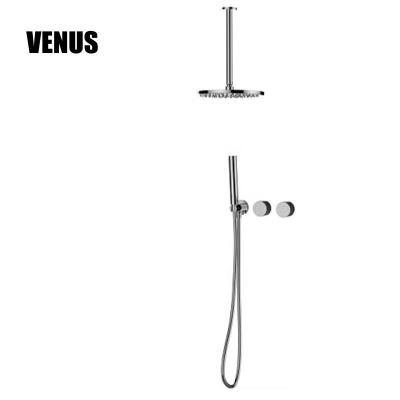 China Without Slide Bar Concealed Bathroom Rain Bath Shower Faucet Wall Mounted Mixer New for sale