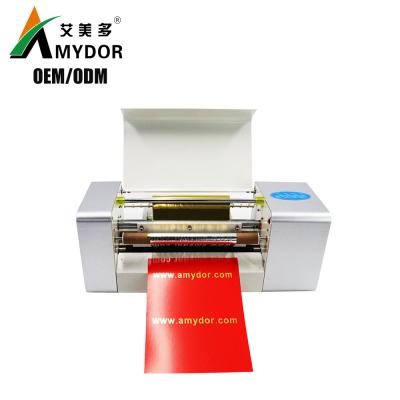 China Printing Shops Amydor 360B Digital Hot Foil Stamping Machine For Paper, PVC, Sticker for sale