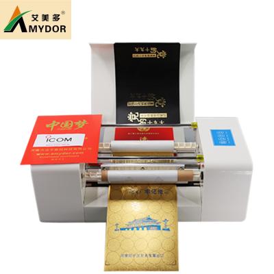 China Saving foil works AMD360C Digital gold foil printing machine/hot foil stamping machine/foil printer for wedding invitation card for sale