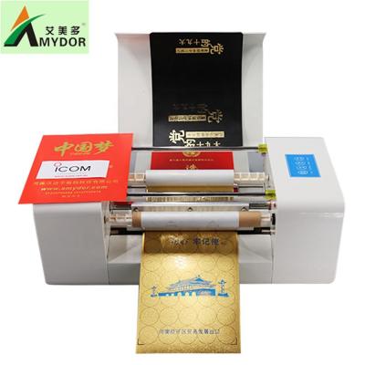 China Hotels Amydor 360C wedding card gold foil stamping printing screen printer machine aluminum xpress digital hot foil printer AMD360C for sale