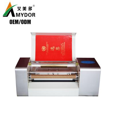 China Hot Foil Printer Amydor 360B Hotels Digital Hot Stamping Machine Amydor AMD-360B For Morocco Paper for sale