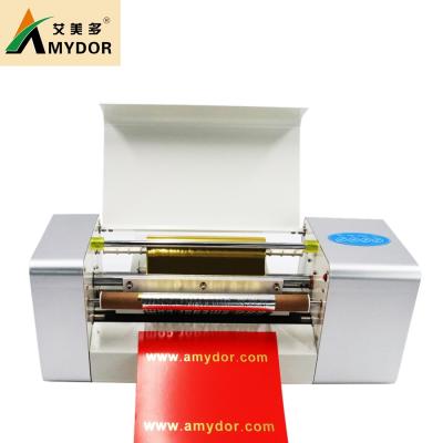 China Size Smaller Than Than A3 Foil Sheets Hot Stamping Paper AMD--360B Sheet Materials Card Paper PVC Digital Foil Printer Hot Stamping Machine for sale