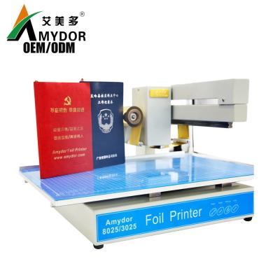 China Amydor3025 AMD 3025 Flatbed Paper Aluminum Printer Hardcover Stamping Foil Printer Automatic Wedding Card Digital Foil Printer for sale