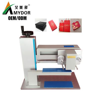 China Gift Box Gold Foil Stamping Printer For Birthday Cake Box,Logo,Brand Printing Amydor AMD8025D Foil Printer Digital Hot Machine for sale