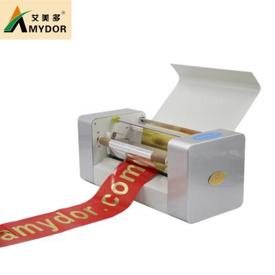 China Hotels AMD360B Digital Ribbon Printer, Satin Ribbon Printing Machine Digital Hot Stamping Foil Printer for sale