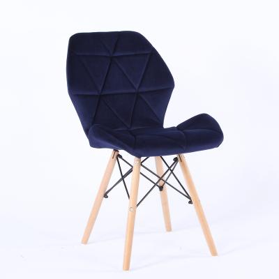 China Modern Scandinavian Velvet Detachable Hot Sale Wooden Dining Chair for sale